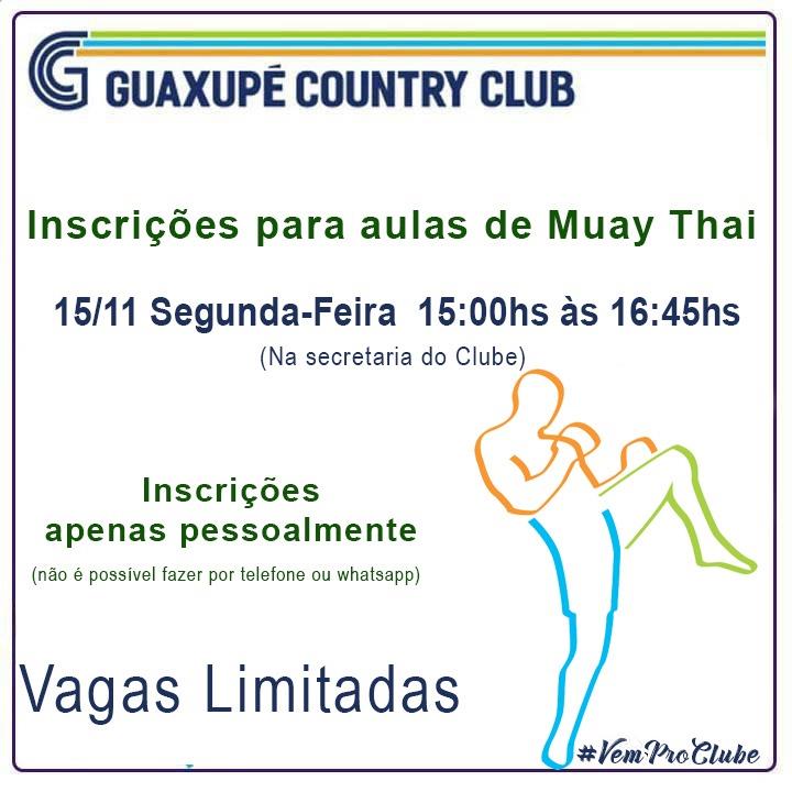 Inscrições Aulas Muay Thai