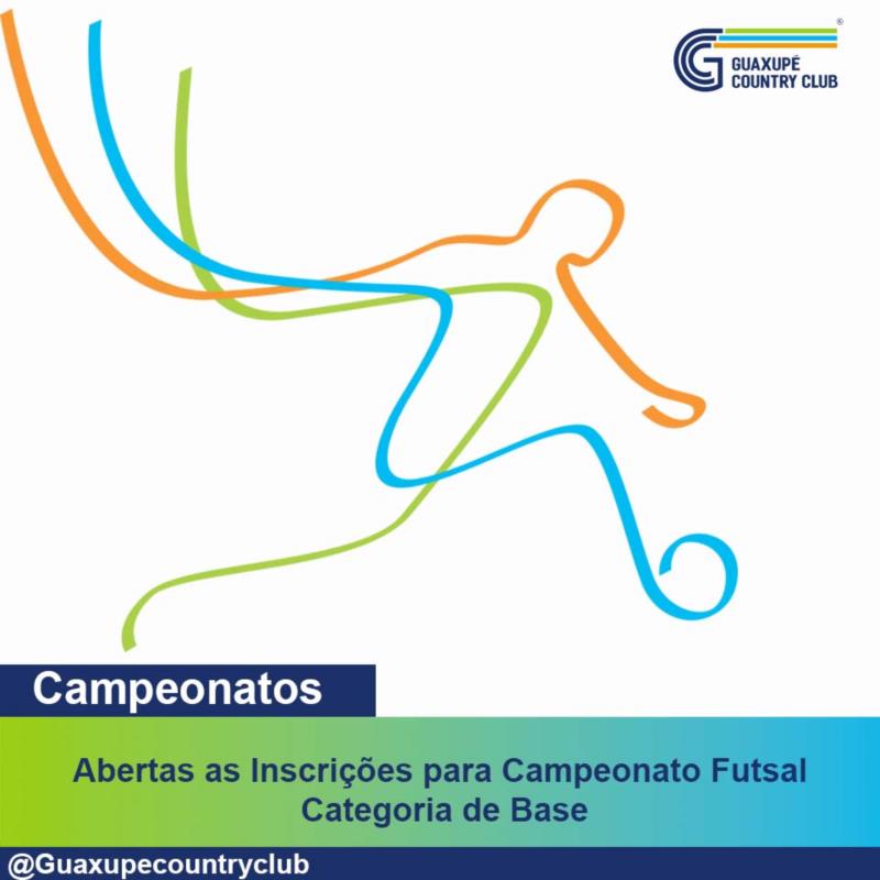 Abertas as inscrições para campeonato Futsal Categoria de Base
