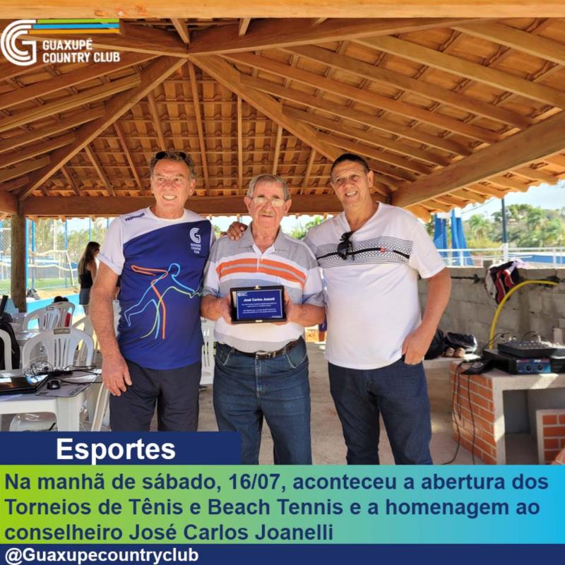 Abertura dos torneios de Tênis e de Beach Tênnis 