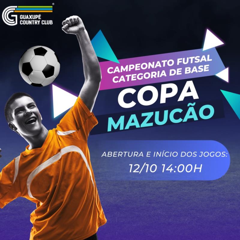 Abertura campeonato futsal categorias de Base: Copa MAzucão