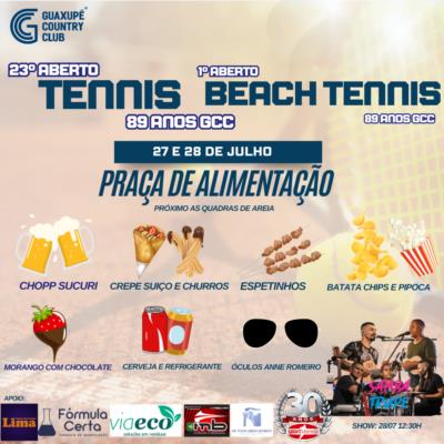 Praça de Alimentação Torneio Tennis e Beach Tennis